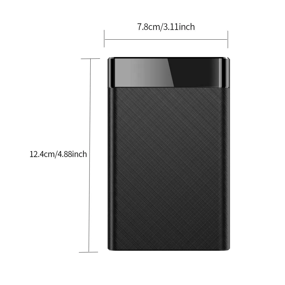 TISHRIC ฮาร์ดไดรฟ์กล่อง 2.5 นิ้ว SATA ถึง USB 3.0 HD กรณีฮาร์ดไดรฟ์ภายนอกแบบพกพา HDD Enclosure สําหรับแล็ปท็อปพีซี