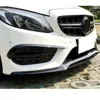 メルセデスベンツ Cクラス W205 C205 ブラックバンパー S205 C43 AMG C250D 2015 2016 2017 2018 フロントリップスポイラー バンパーサラウンド 1