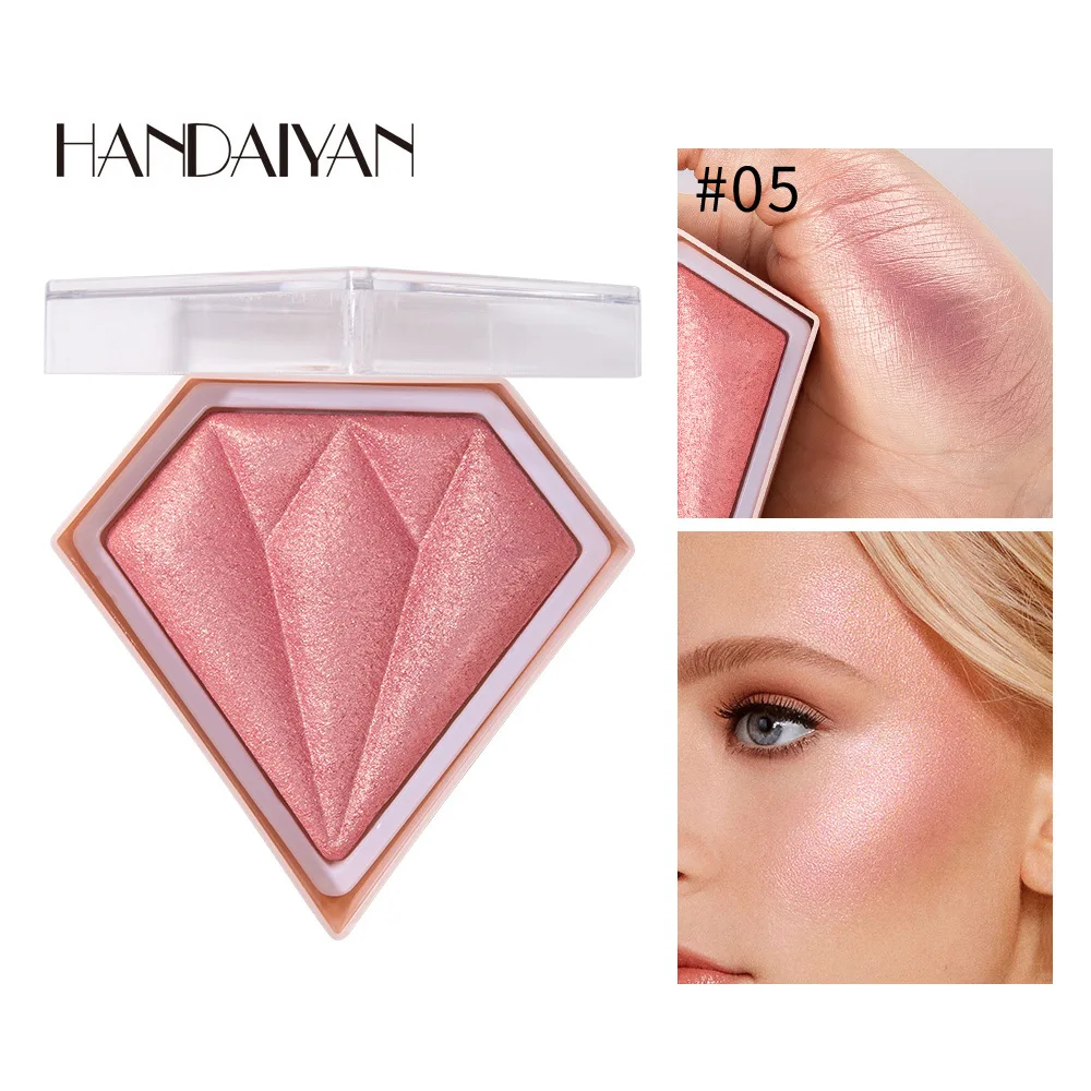 5 สี Highlighter Palette แต่งหน้า Face Contour Powder Bronzer Make Up Blusher Professional Brighten Palette เครื่องสําอาง