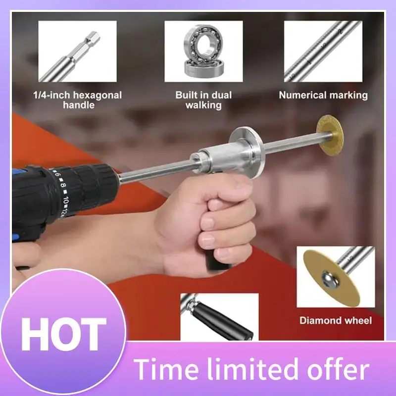 

B69C Inside Pipe Cutter For Pvc Pipe, 7Inch Adjustable Cutting Depth Inside Pvc Pipe Cutter For Impact Drivers And Drills