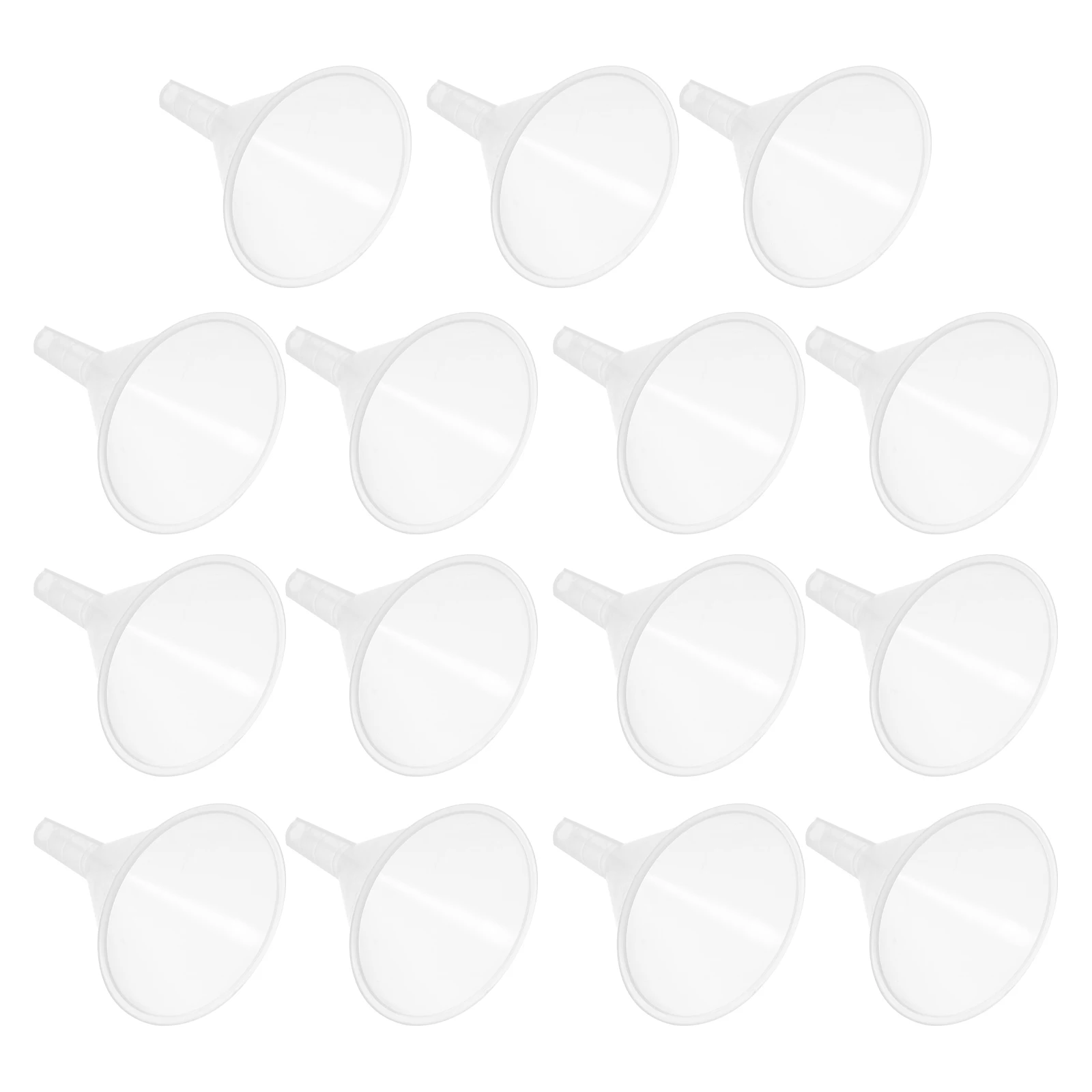 

15 Pcs Plastic Funnel Triangle for Water Bottles Mini Popular Powder Large Diameter Small Clear Funnels Sturdy Laboratory