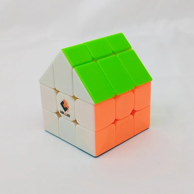 

[Уродство] 3x3 Волшебный куб дома, головоломка неправильной формы, зеленый куб дома 3x3, красочный куб дома, интеллектуальные игрушки-непоседы
