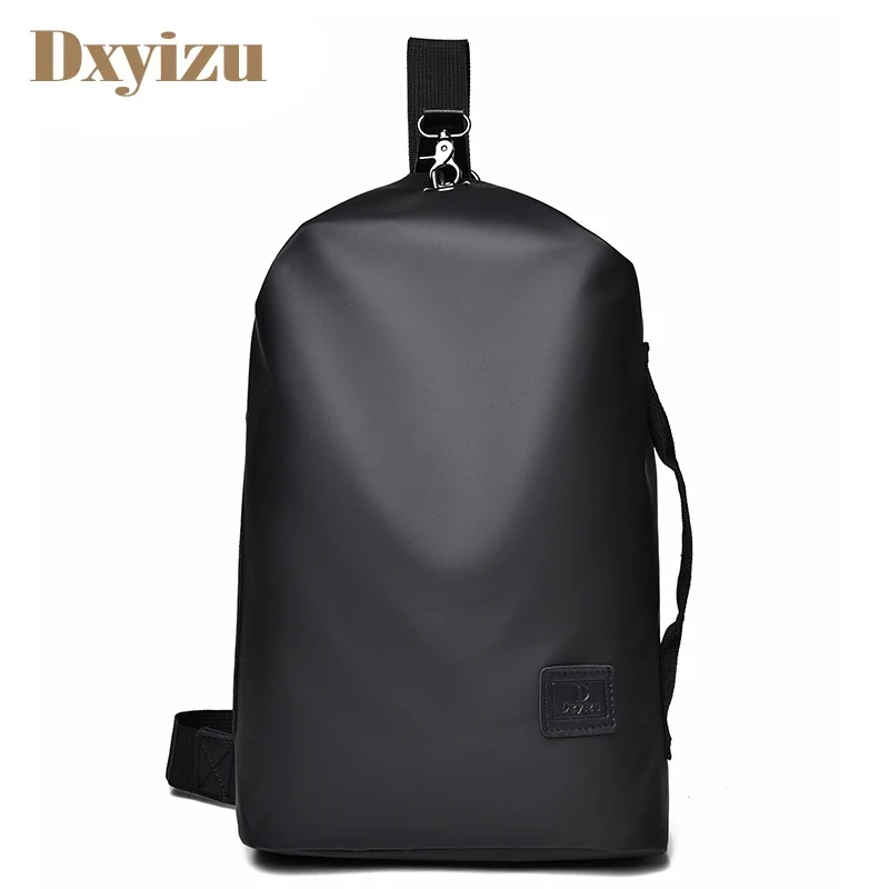 

Newest Popular Men Crossbody Nylon Leisure Chest Bags For Work High Capacity Boys Handbags Large Pockets Zipper For Shopping