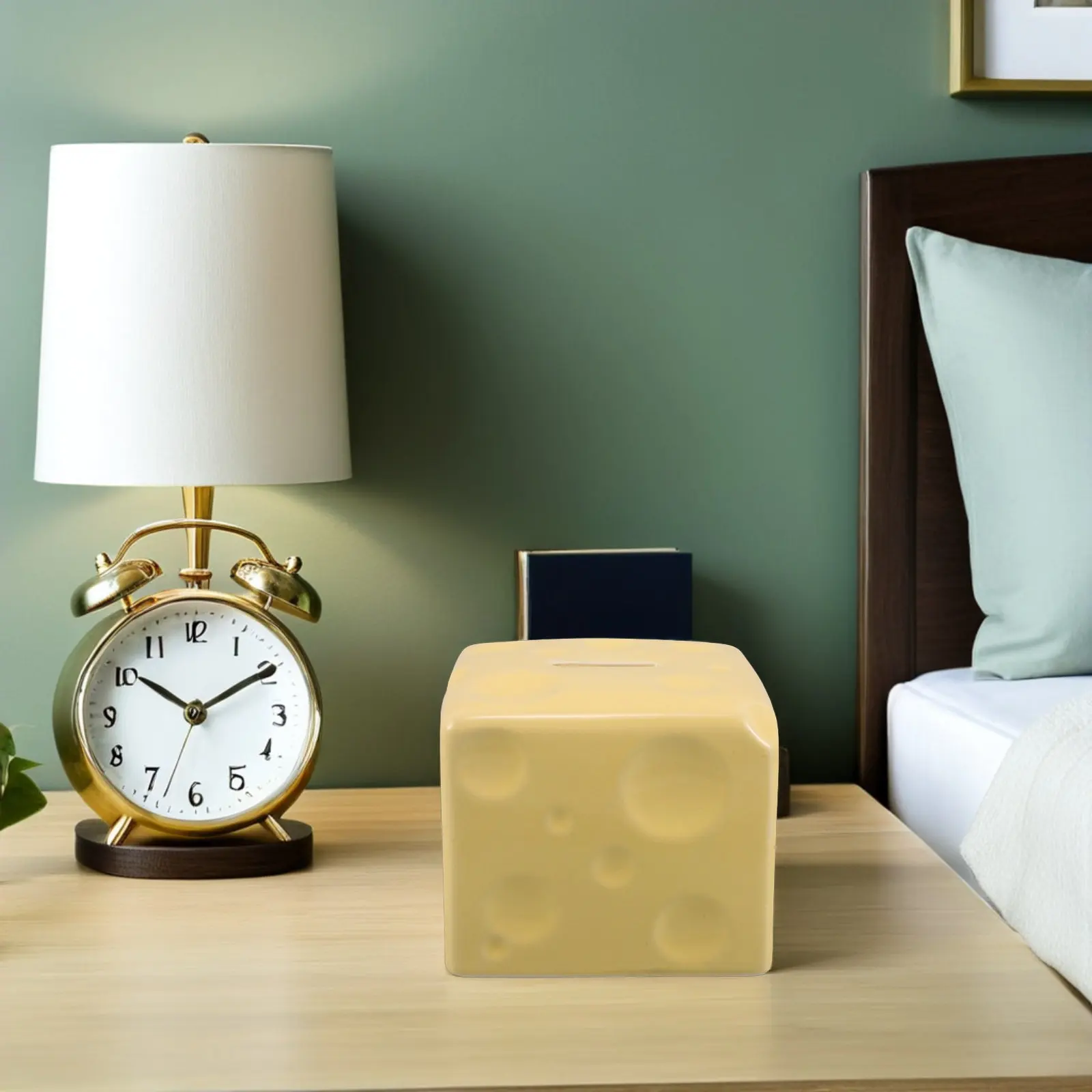 

Керамическая разбиваемая копилка без заглушки, дизайн «Сыр», для взрослых, для накоплений, для экстренных случаев, для путешествий, бюджетная, для сбережений