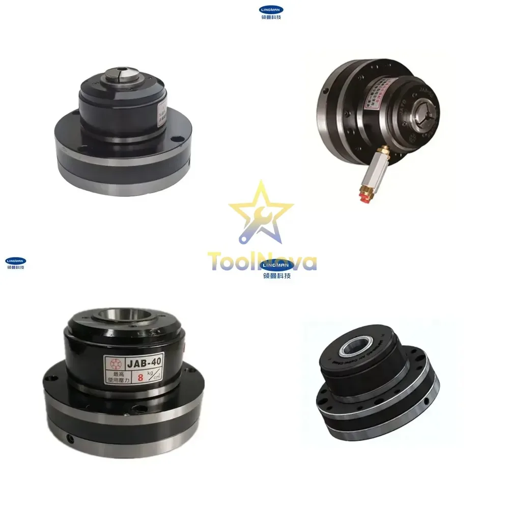 High Speed Rotary Collet Pneumatic Through-Hole Pneumatic Chuck JAB15 for CNC Lathe Machine