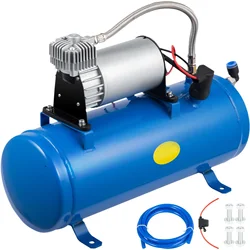 150 PSI 12V DC Onboard Air Horn Compressor System Kit Air Compressor For Truck Cars SUV Boat Tractor RV Off-Road Vehicle