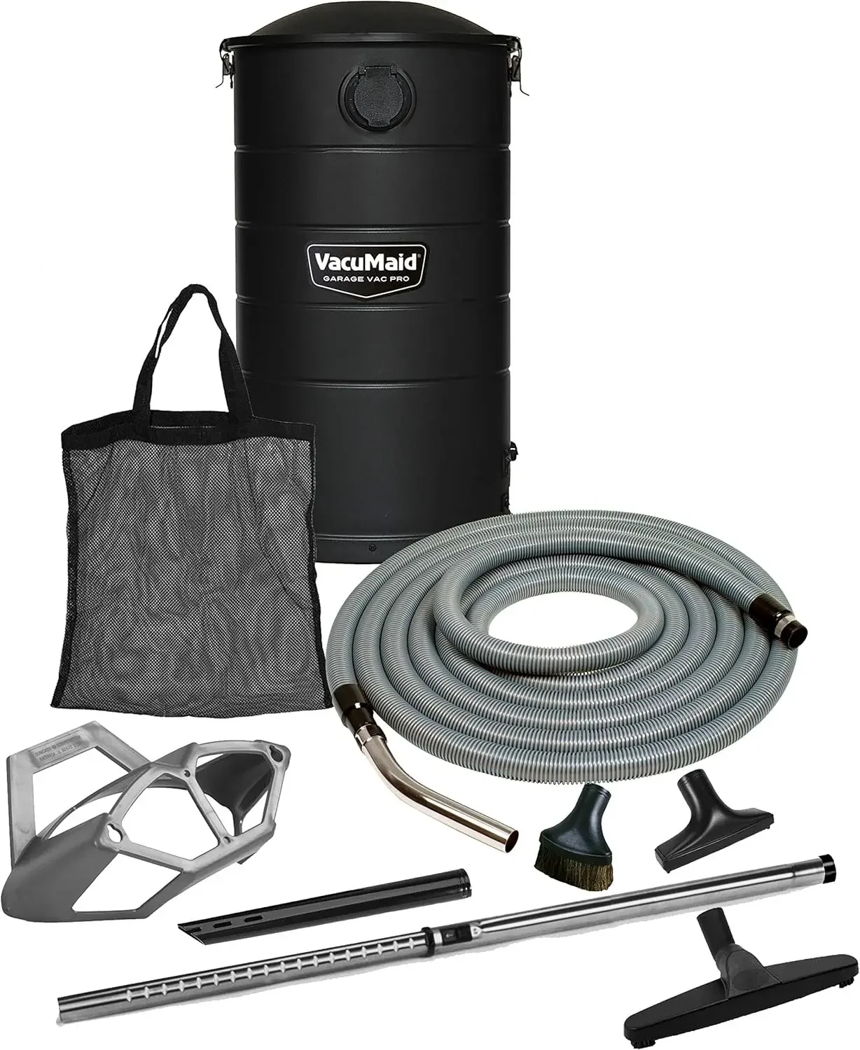 

VacuMaid GV50BLKPRO Professional Wall Mounted Garage and Car Vacuum with 50 ft. Hose and Tools