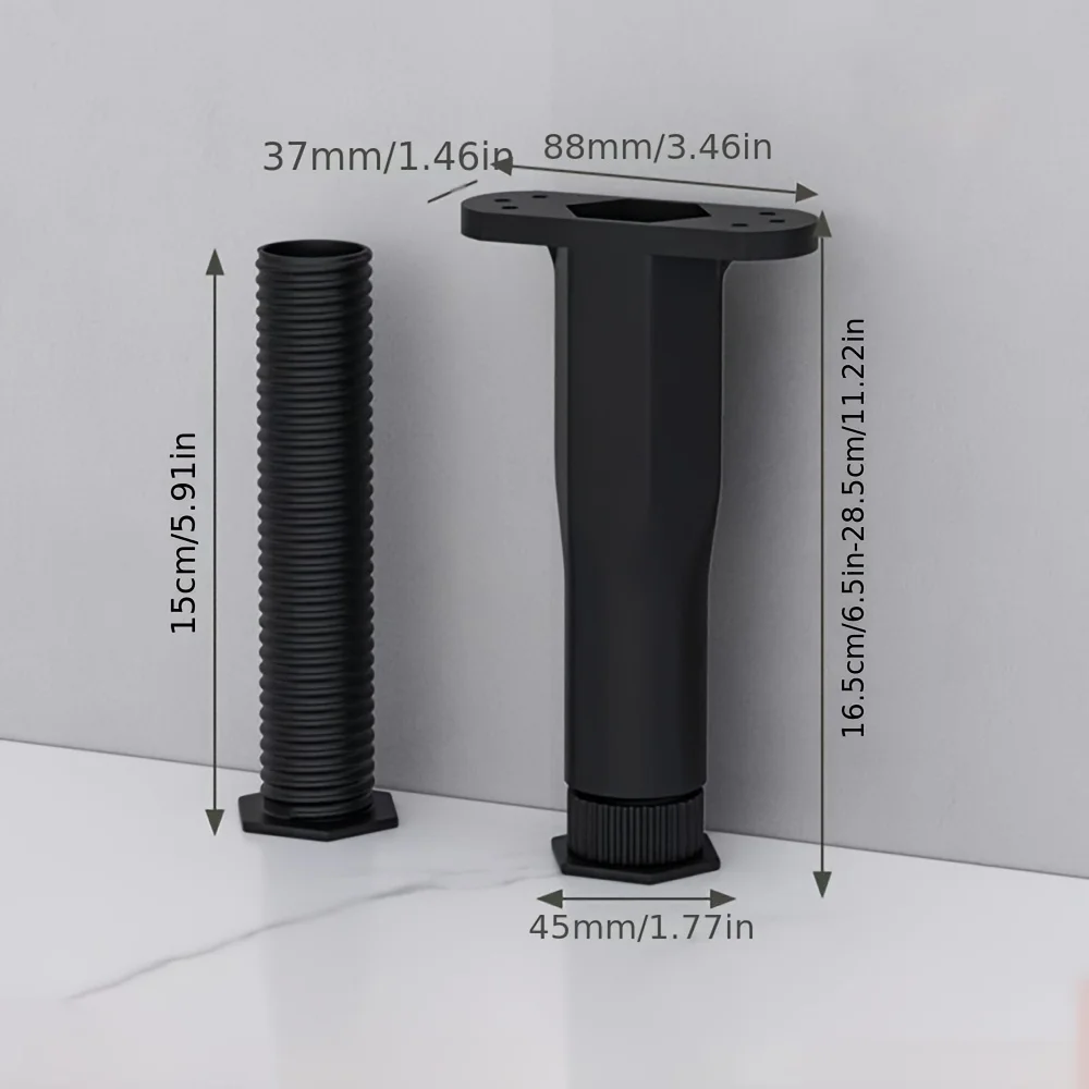 4/8Pcs Heavy Duty Adjustable Telescopic Bed Support Leg Anti-Sag Mattress Reinforcement Stand Furniture Support Feet image 3