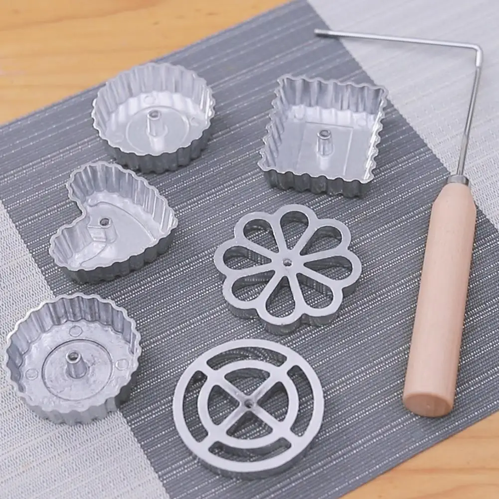 

Swedish Rosette Iron Maker With Handle Hollow Aluminum Alloy High Efficient Funnel Waffle Timbale Bunuelos Mold Kitchen Tools