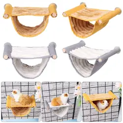 1PC Pet Hammock Plush Warm Hamster Cage Squirrel Bed Hamster Hanging House Cage Sleeping Nest ​Pet Bed Hamster Guinea Pig Toy