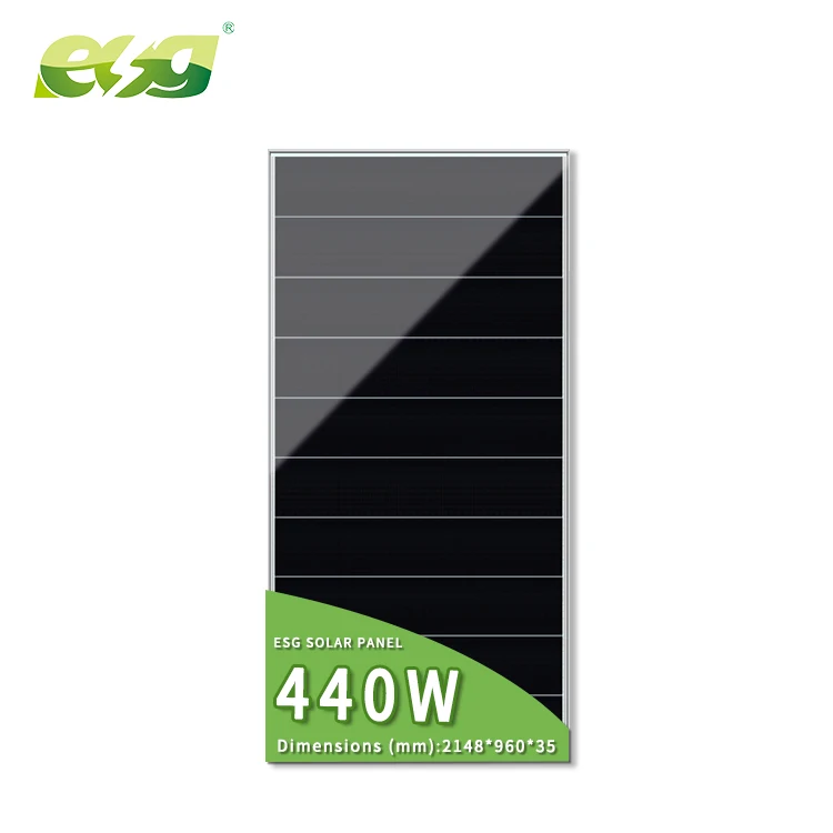 ESG New Technology Overlapping 435W 440W 445W 450W Monocrystalline Full Black Shingled Solar Panel