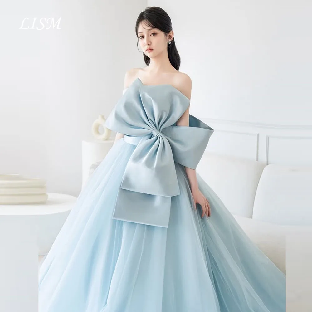 

LISM Зеленые вечерние платья с открытыми плечами Шелковый атлас Тюль Элегантные длинные платья для выпускного вечера Фотосессия Индивидуальные корсеты 저체레스