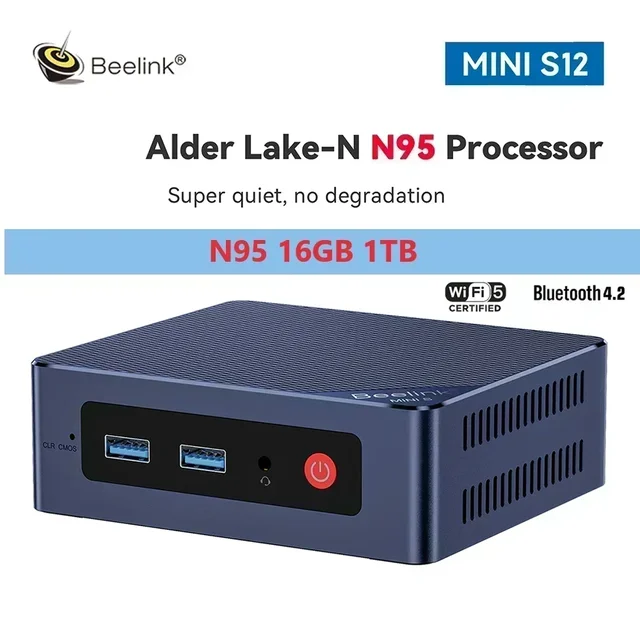 Beelink Mini S12 Pro N95/N100 N5095 MINI PC DDR4 8GB 256GB 16GB