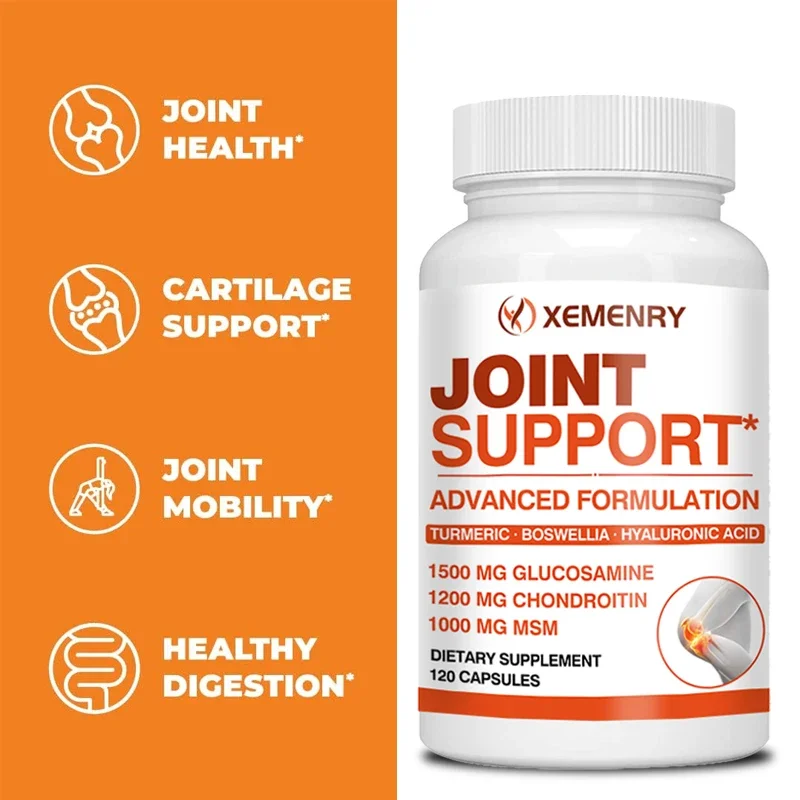 Joint Support - Glucosamine & Chondroitin & MSM 3-in-1 - Joint Health Support, for Bone and Cartilage Health