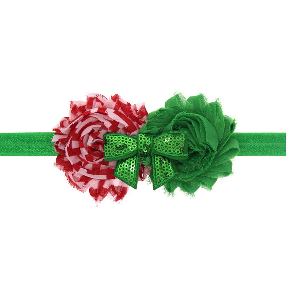 

4pcs Headbands Head Wear Chiffon Flower Headdress Cute Stretchy Crochet Hairband 0-10 Years Birthday Party