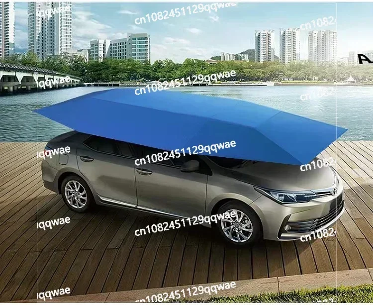 Family Car Parasol Automatic Roof Folding Sunscreen Mobile Canopy Electric Retractable Parking Shed Outdoor Tent