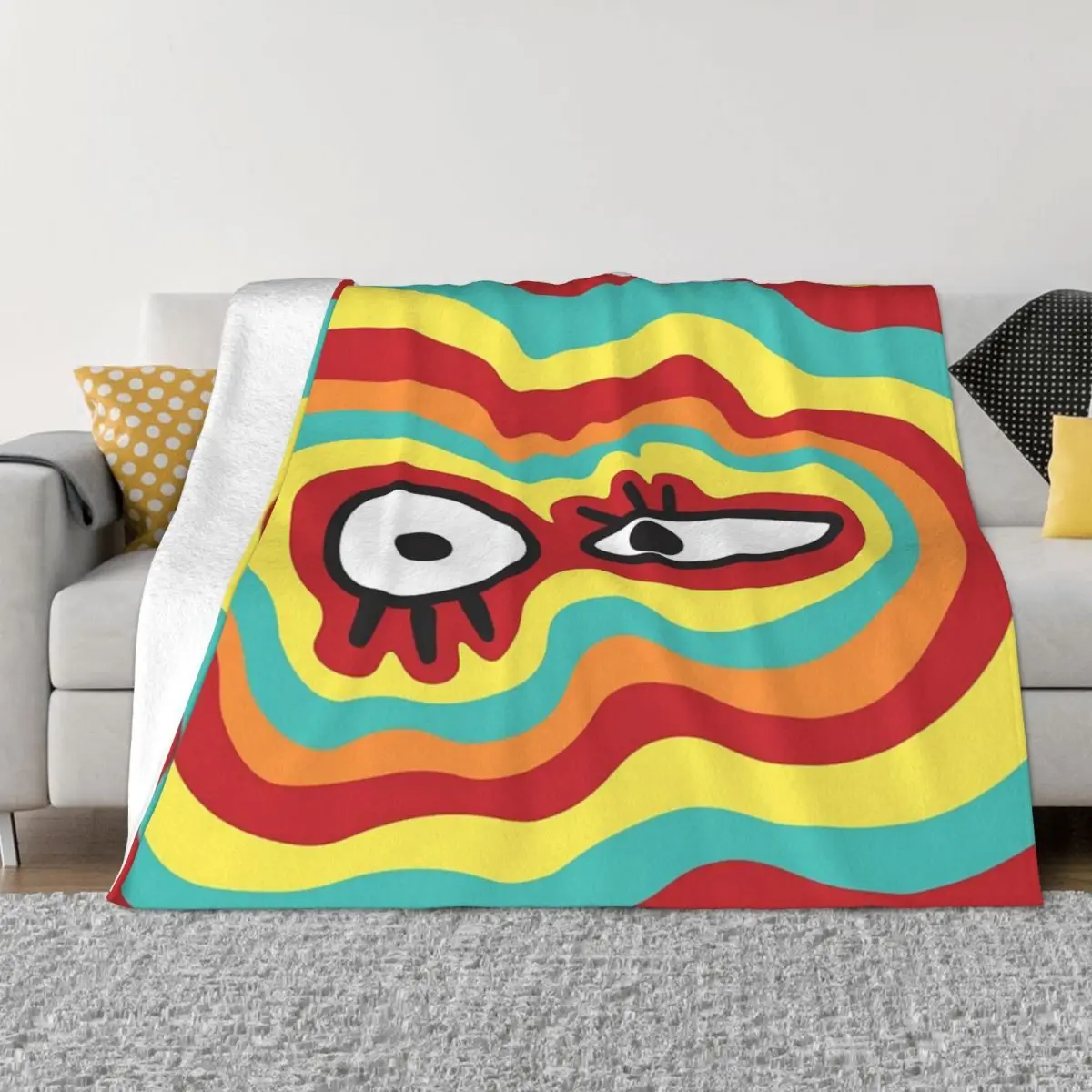 Silly Face Plush Bedroom Winter Blankets Home And Decoration Throw Blanket