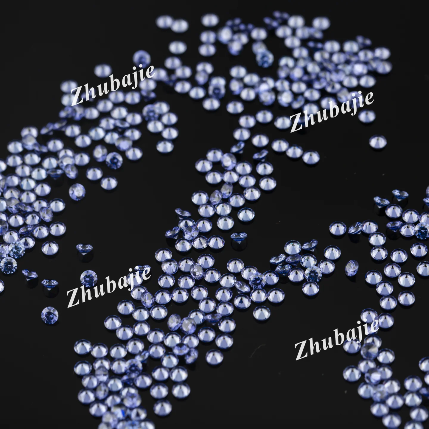 500pcs 1.0mm~3.0mm 5A Round Cut Cubic Zirconia Stones Loose CZ Beads Sea Blue Apple Green Coffee Rhodolite Tanzanite Color