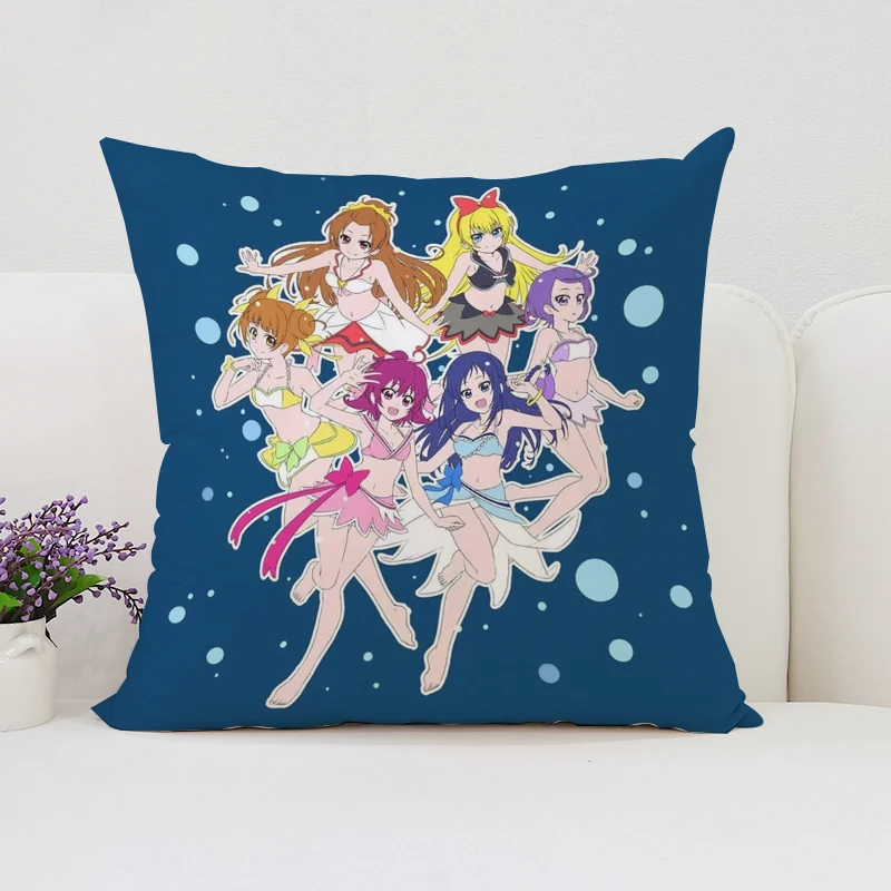 Decorative Pillow Cover 45x45 Cushions Covers P-Pretty Cure Pillowcases for Pillows 45x45 Home Decoration Cushion Cover 45*45