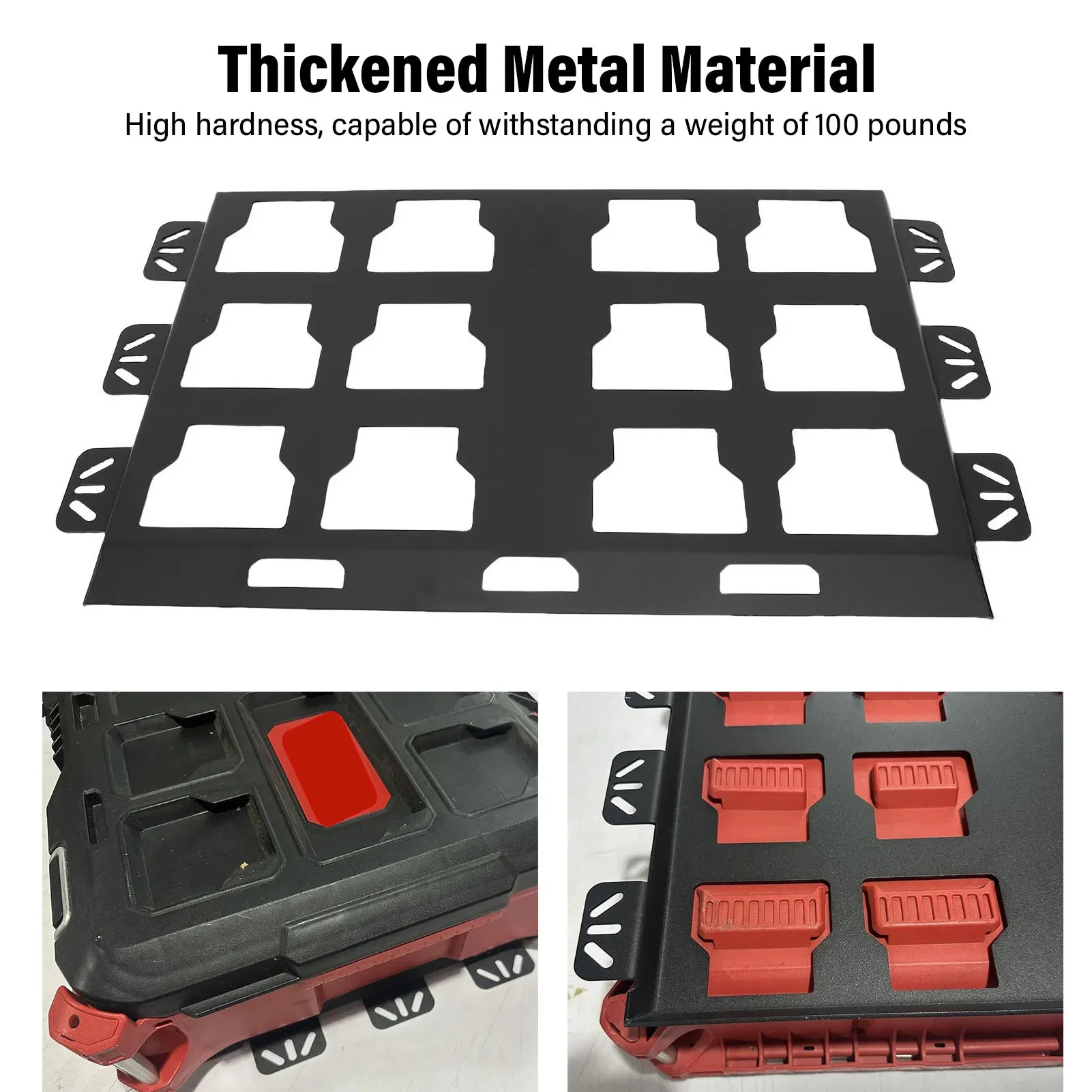 Packout Toolbox Wall 2 Pcs Toolbox Mounting Plate Suitable for Or Floor Mount Metal Mounting Base