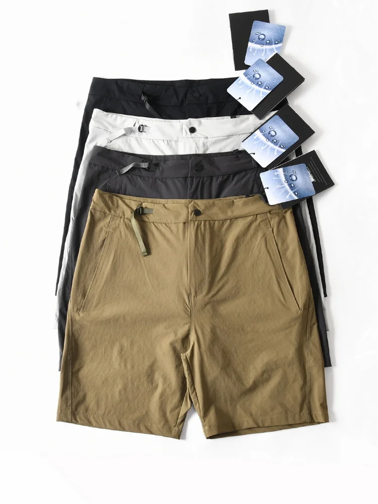 

Новые летние брюки из ледяного шелка Qui Dry Breathable Fitn Sports orts Мужские свободные прямые повседневные брюки пять четвертей Faionable Urban...