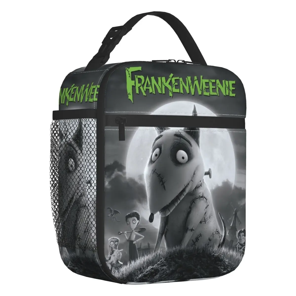 

Изготовленная на заказ сумка для обеда Frankenweenie Sparky для кемпинга, путешествий, многоразовый холодильник, термобокс для завтрака для женщин и детей