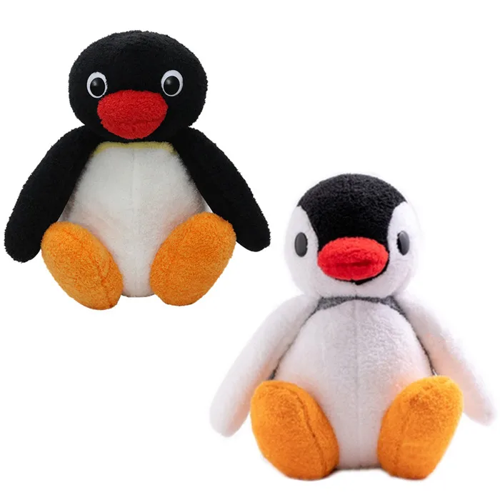 New Kawaii Cute Pingu Pinga Penguin Plush Kids Girls Boys Stuffed Animals Toys For Children Gifts Big 38CM