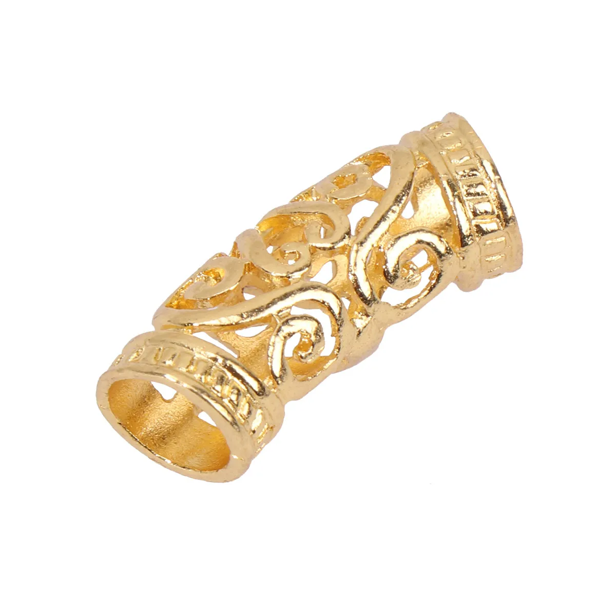 

10Pcs Stylish Metal Dreadlock Cuffs Hollow Lightweight Tube Hair Braid Rings for All Hair Types Festival Party Compliment Ready