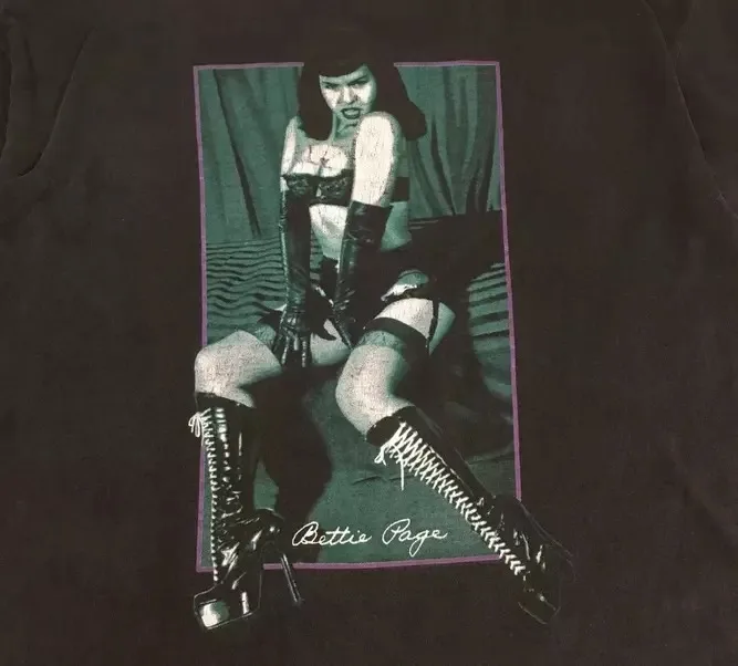 

Bettie Page Vintage Shirt Short Sleeve Black All Size Unisex S-234XL AC1953