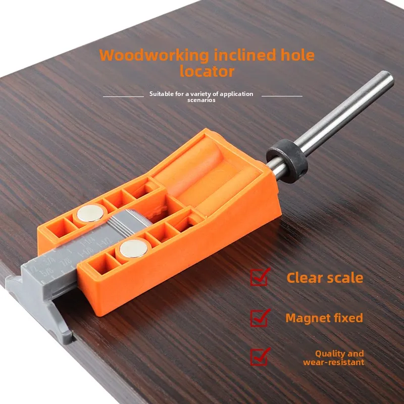 

Slant Hole Positioner with Magnetic Clamp Hole Fixer Opening Clamp Slant Hole Drilling Woodworking Tools