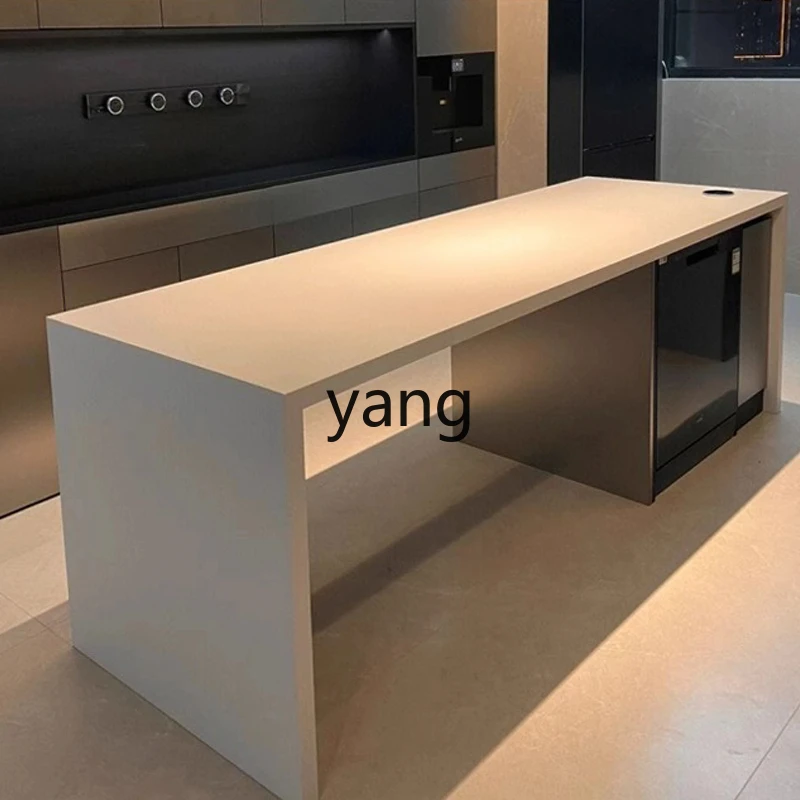 

YHM Dining Table Integrated Kitchen Partition Rock Board Classic