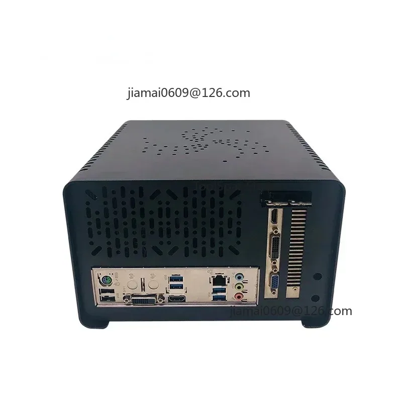 ITX Mini PC Case, Horizontal Graphics Card Chassis Aluminum Small Computer Case Custom
