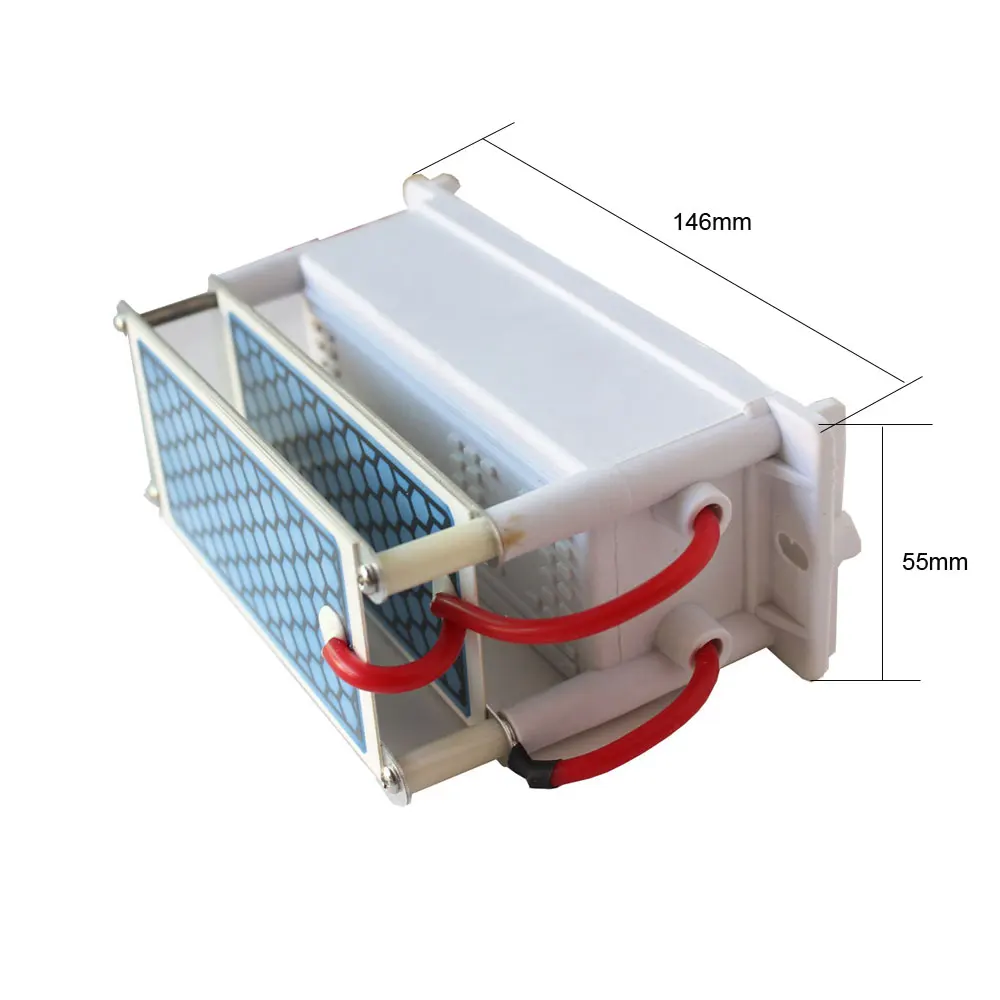 المحمولة مولد أوزون 110 فولت 220 فولت 10 جرام السيراميك مولد أوزون لوحة سيراميك الأوزون الهواء منقي الهواء الذي يعمل بالماء أجزاء