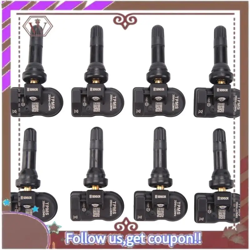 

A57E-8Pcs TPMS Sensor 433Mhz 315MHZ Universal Sensor For-Autel Tire Pressure Monitoring System