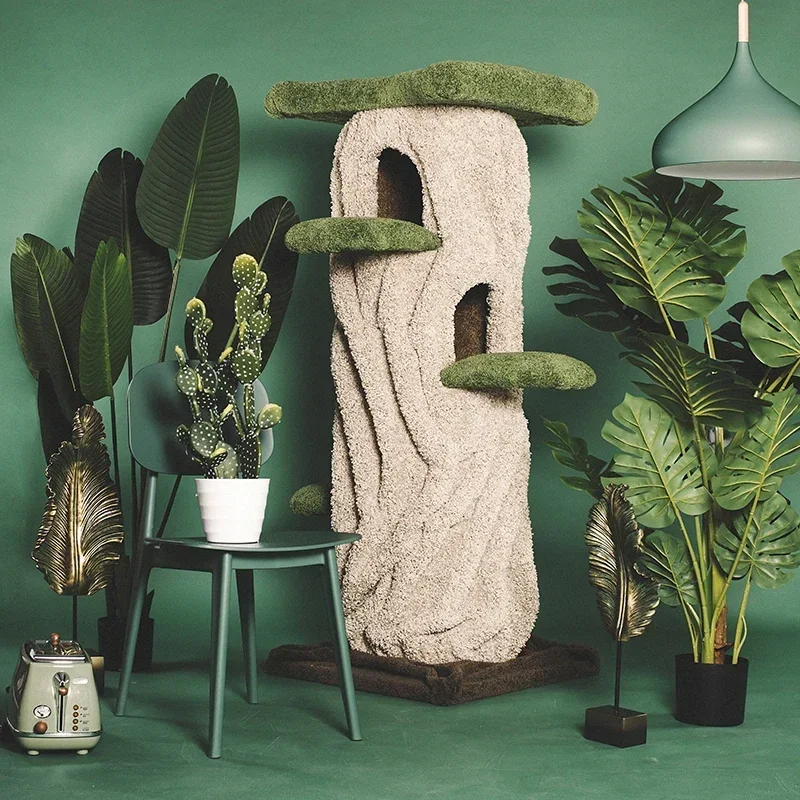 Gorąca sprzedażCat Crawler Tree House Villa House Nest Scratch Board Integrated