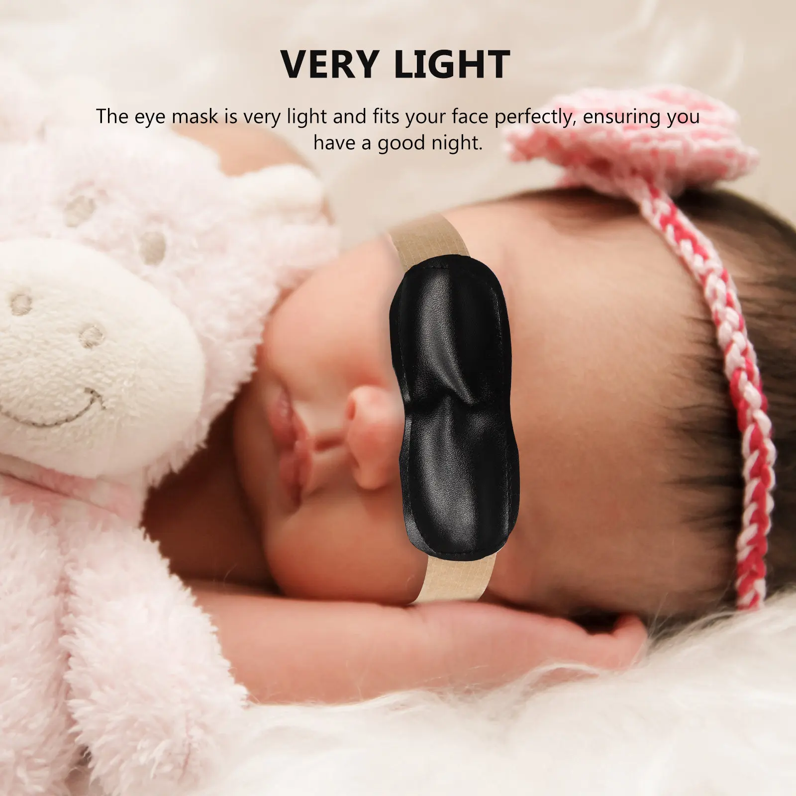 4Pcs Baby Disposable Eye Masks Premium Breathable Light-Blocking Sleeping Eye Cover for Newborns and Infants Comfortable Shading