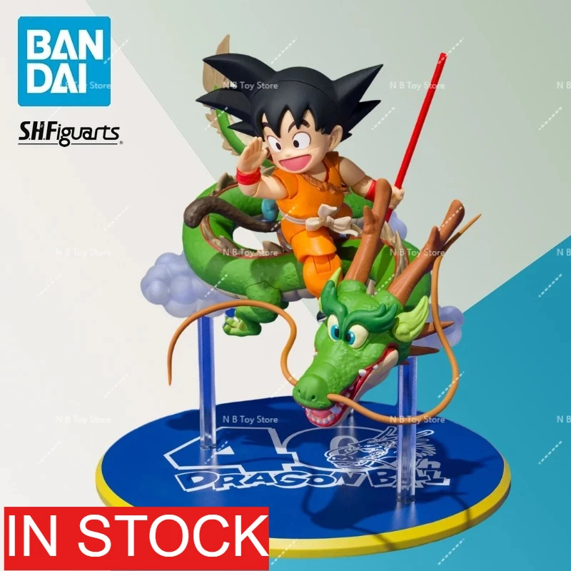 在庫ありオリジナルバンダイスピリッツ S.H.フィギュアーツドラゴンボール孫悟空 40 周年記念版フィギュア装飾品アニメーションギフト