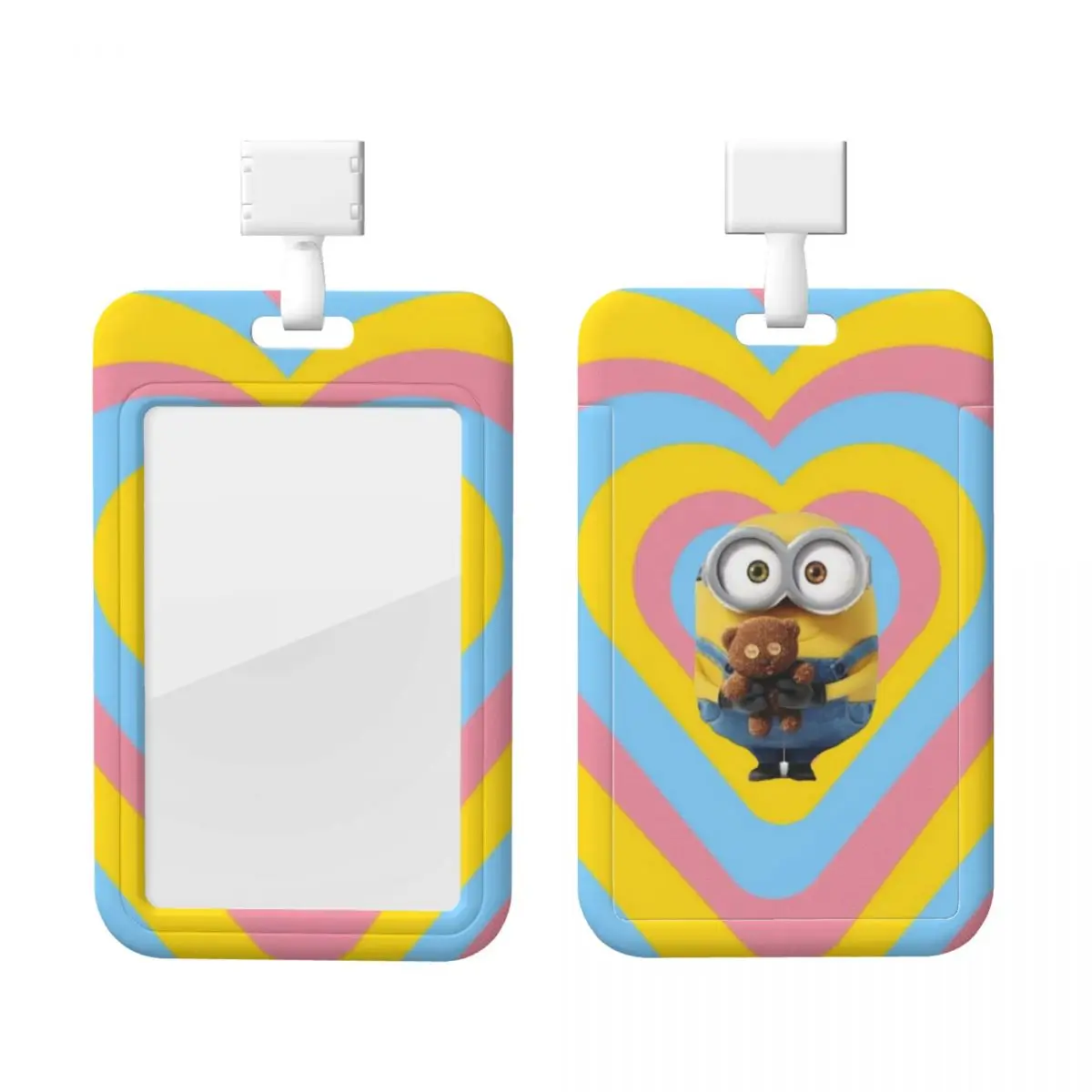 

Custom Neck Lanyard Card Holder M-Minions Card Badge Holder For Subway Bus Bank Card Lanyard Credential Badge Holder Offices