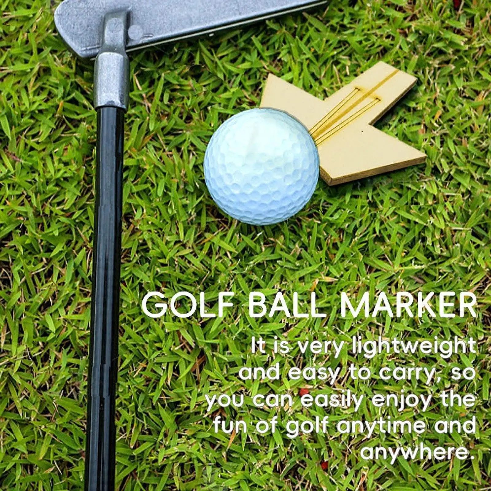 Golf Accessories Lightweight Lovers Premium Golf Ball Marker for Husband Dad