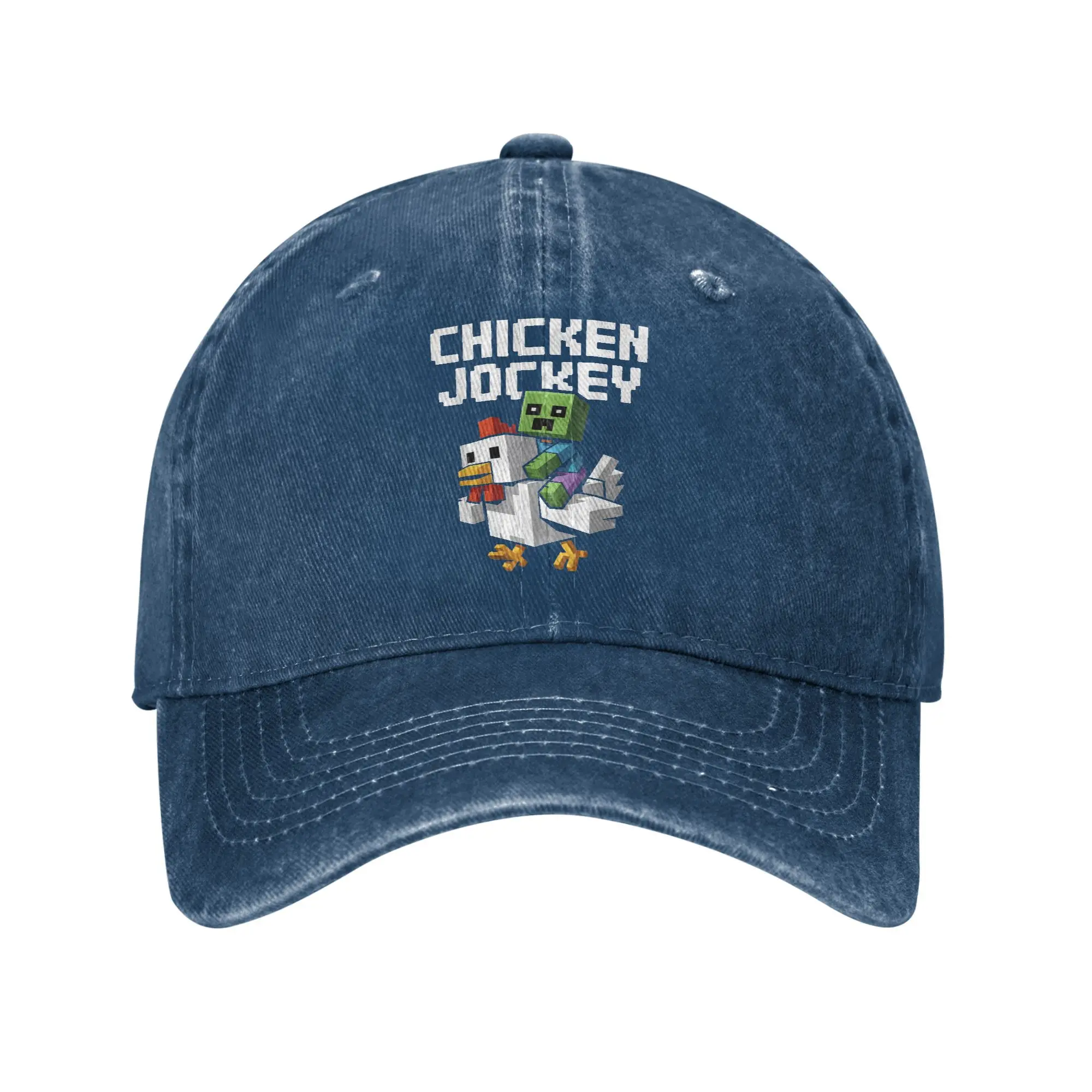 Chicken Jockey Zombie Pixel Art Zombie 2025 Movie Wear Baseball