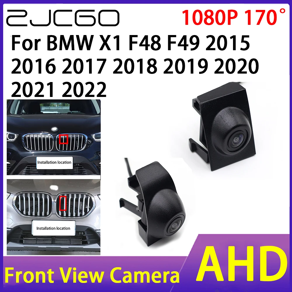 

ZJCGO Car Front View Camera AHD 1080P Waterproof Night Vision CCD for BMW X1 F48 F49 2015 2016 2017 2018 2019 2020 2021 2022