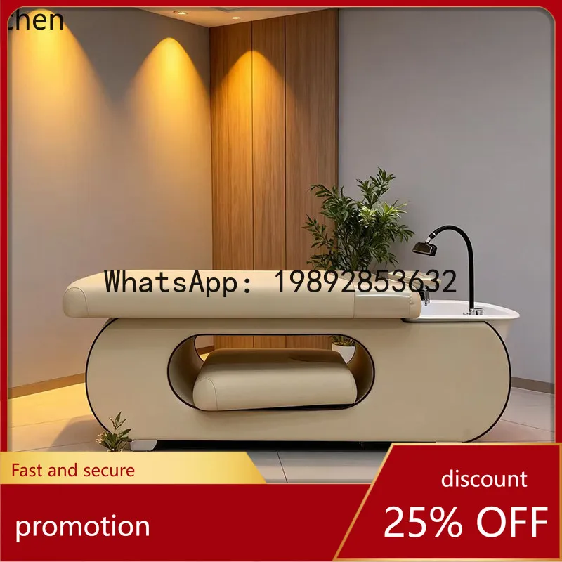 

YFY Waterfall Shower High-end Barber Shop Shampoo Bed Hair Salon Special Head Therapy Water Circulation Steaming Water Heater