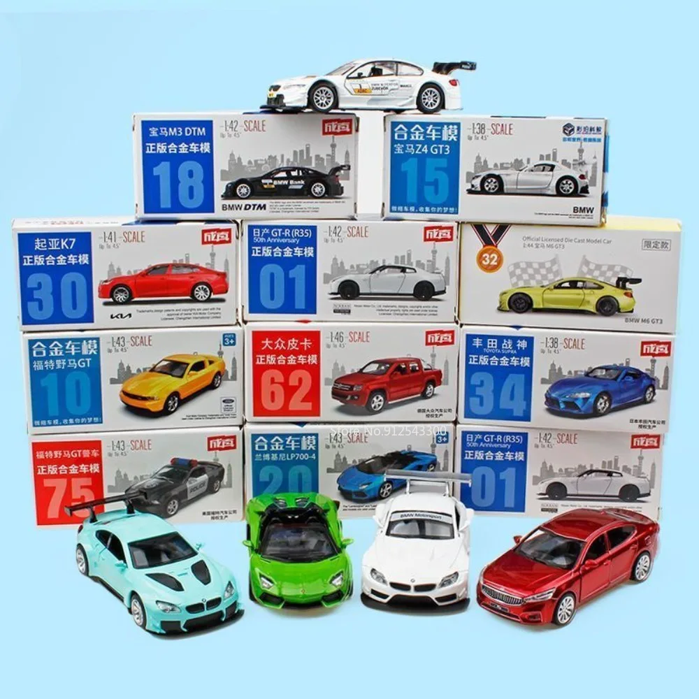 1:43 Alloy Diecast Toy Model Car Lamborghini LP700 BMWZ4 VW Ford Mustang Bens Sport Racing Car Models Collection Gift Match Box