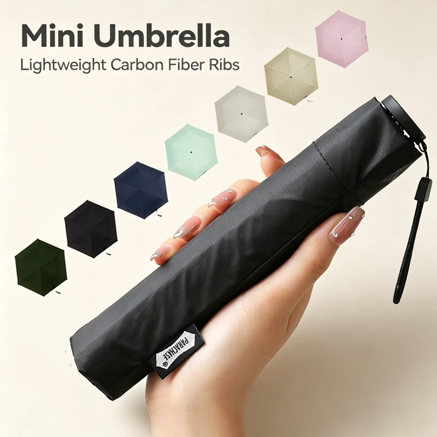 Parachase Ultra-light Folding Umbrella 111g Only Anti UV Travel