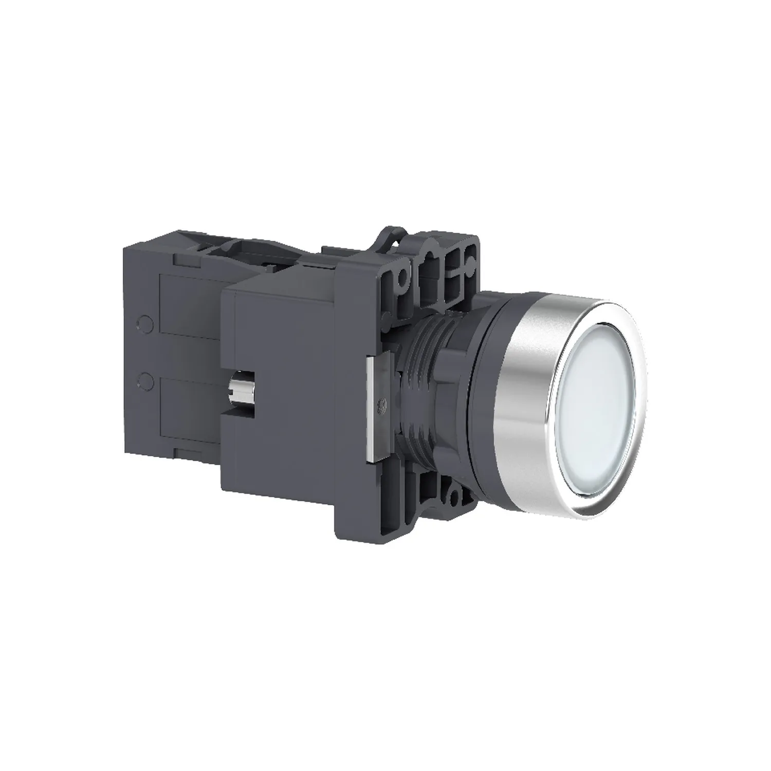 XA2EW31B1 White flush complete illum push-button - Ø22 - flush - 24V AC/DC - 1NO new model XA2AW31B1