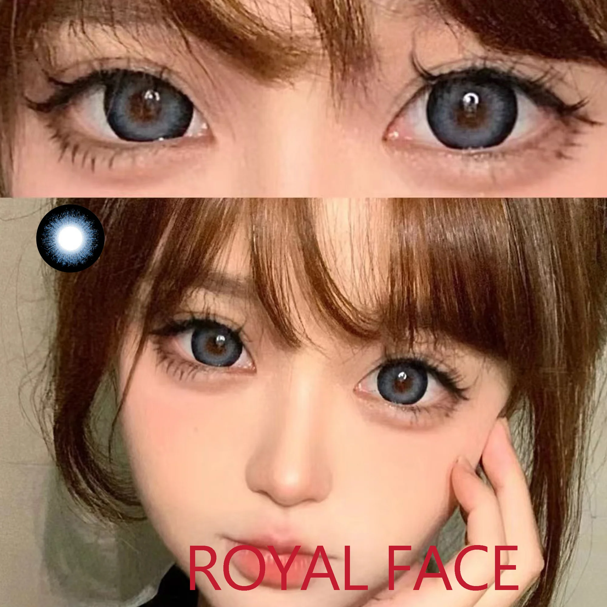 14.50mm Dolly Soft Contacts Lenses with Power линзы для глаз цветные Royal Race