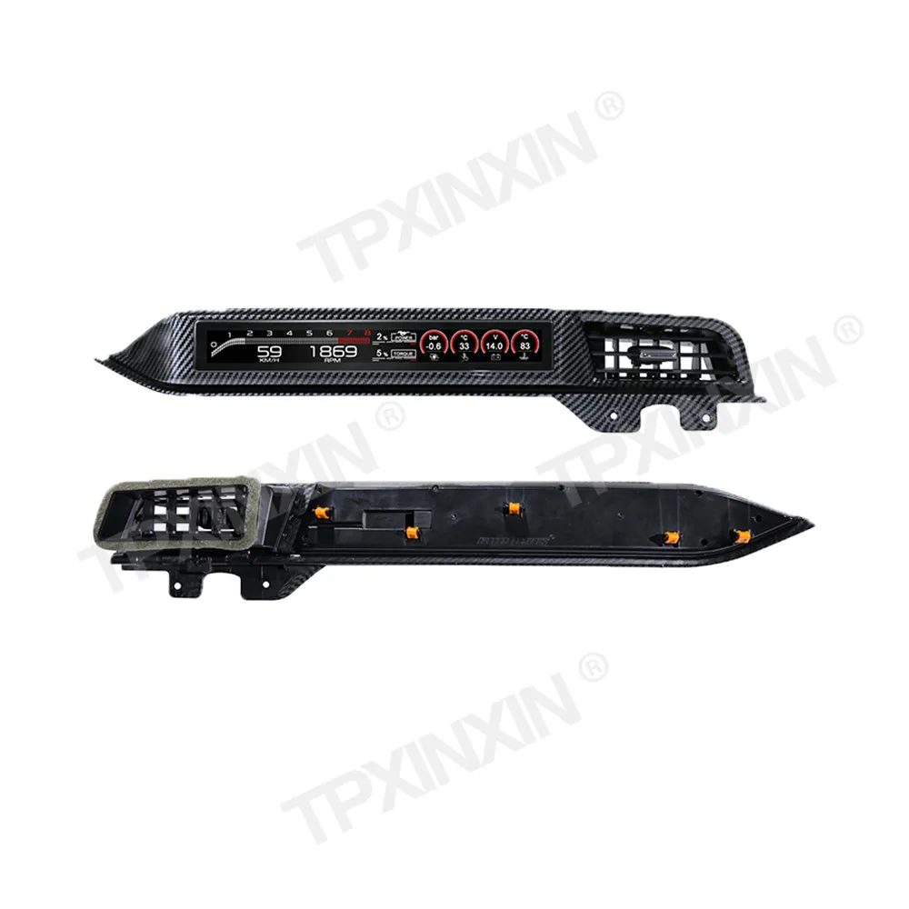 لوحة أدوات مساعد الطيار لفورد موستانج 2015-2023 لوحة القيادة الرقمية مقعد الركاب شاشة تعمل باللمس مقياس الوقود عداد السرعة HD LCD