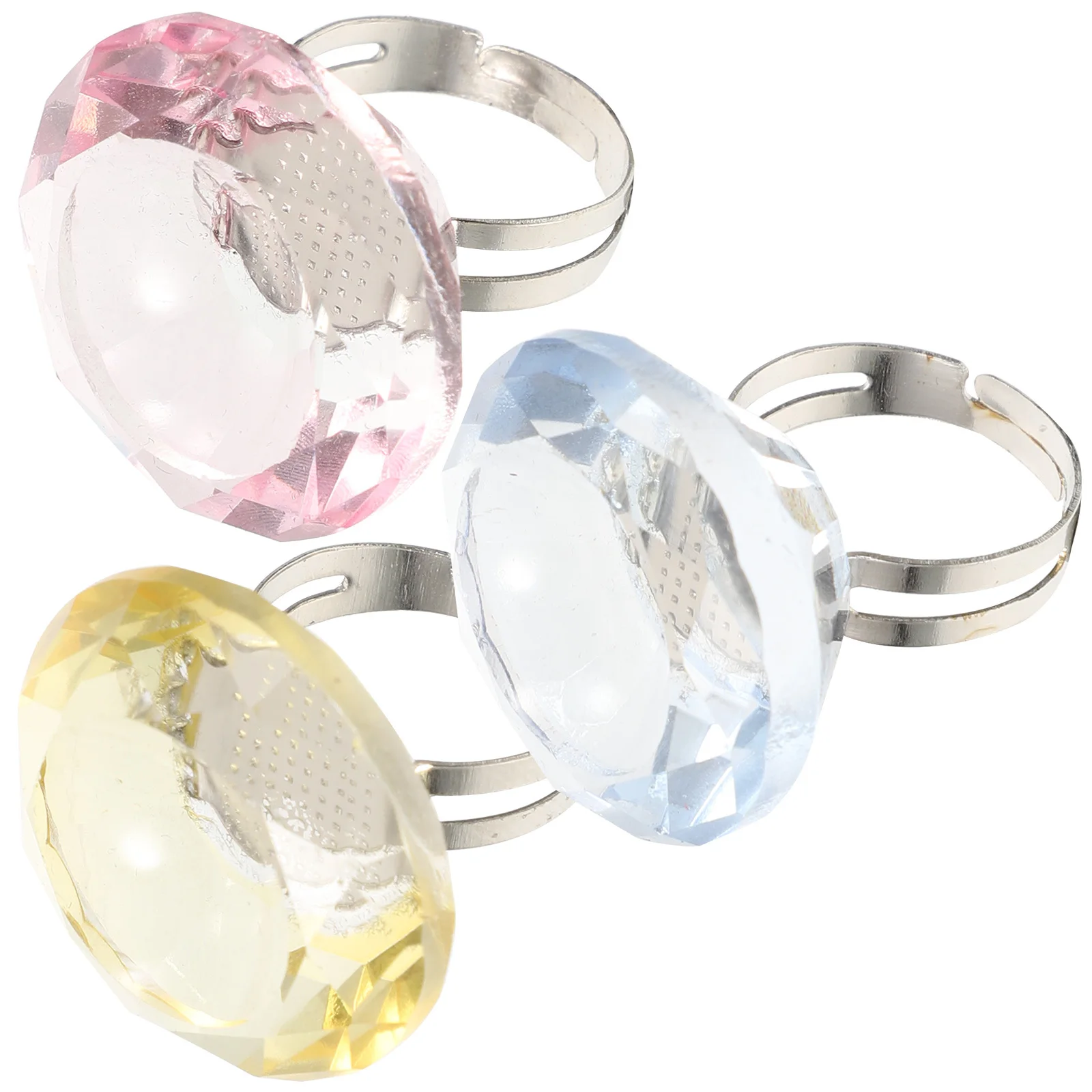 3 قطعة كأس الغراء رمش قسط قابلة لإعادة الاستخدام المحمولة ل رمش تمديد الصباغ حامل الإبداعية حلقة شكل تصميم كاذبة لاش الغراء #1