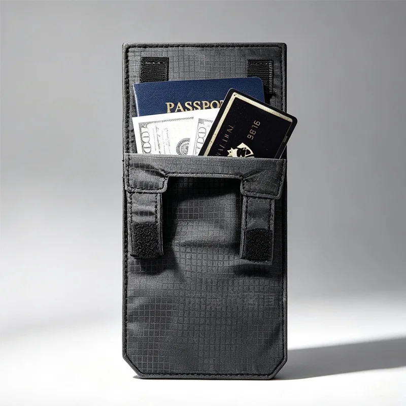 Multi‑Functional Waist Bag Anti‑Theft Belt Hanging Pouch Portable Hidden Security Bag for Travel Passport Cash Phone Storage