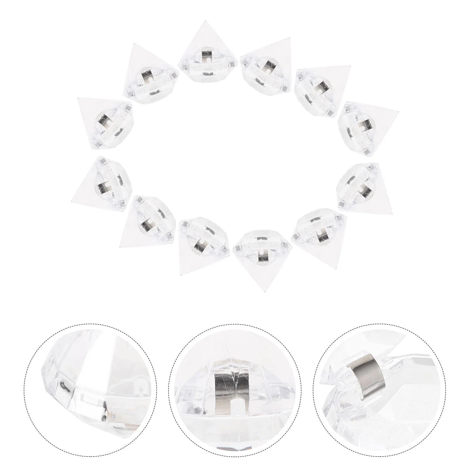 12pcs Diamond Shaped Candy Box Plastic Sweet Packing Case Creative Suger Holder Adorable Candy Container for Home Party